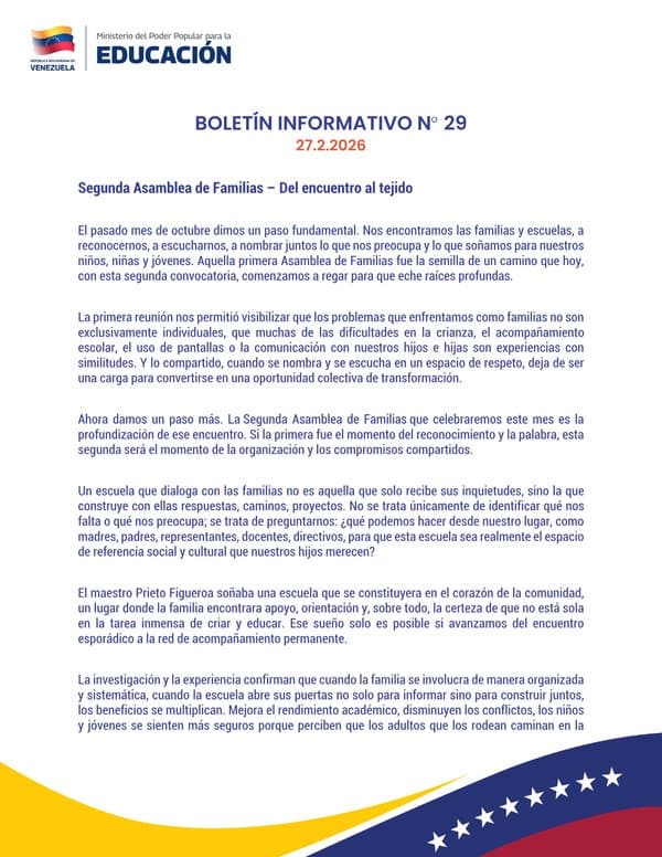 Boletín Informativo N° 29