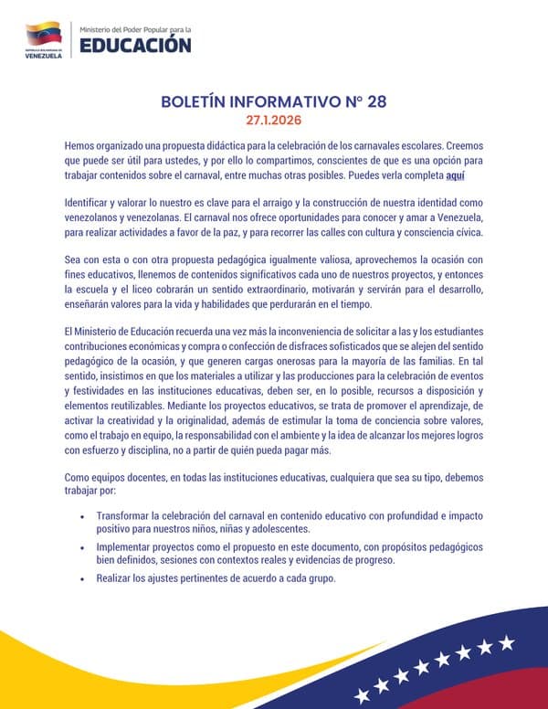 Boletín Informativo N. 28